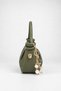 Women's Jasmine Khaki Faux Leather Drawstring Knot Handle Mini Hand and Shoulder Bag with Star Accessories - 6