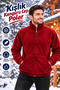 Unisex Windproof Outdoor Full Zip Fleece Jacket Cardigan with Kangaroo Pocket