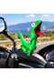 3D Oscar Swinging in the Desert Motorcycle Ornament - Car Dashboard Ornament Green