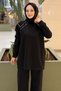 Luna Set with Detailed Fastening on Blouse and Pants - 3