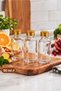 3Pcs 50ml Transparent Glass Shot Bottle Leak-Proof Metal Cap Multi-Purpose Fragrance Ornament Bottle Ginger Shot Bottle Empty Bottle - 2