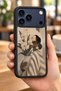 حافظة مقاومة للصدمات بنمط مزهرية متوافقة مع هاتف iPhone 18 Pro مع حماية للكاميرا