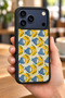 حافظة مقاومة للصدمات متوافقة مع هاتف iPhone 18 Pro مع حماية للكاميرا بنمط الليمون