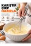 Silicone Whisk with Metal Handle No:3 – Egg Whisk and Dough Mixer Kitchen Utensil - 3
