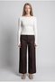 Long Sleeve Fingerless Boat Neck Basic Badi - 2