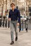 Men's Classic Casual Seasonal Navy Blue Shirt - 6