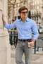 Men's Classic Casual Seasonal Blue Shirt - 4