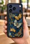 حافظة مقاومة للصدمات متوافقة مع هاتف iPhone 18 Pro مع حماية للكاميرا بنمط الفراشة