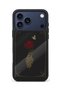 حافظة مقاومة للصدمات متوافقة مع هاتف iPhone 18 Pro مع حماية للكاميرا بنمط هيكل عظمي وردي - 2
