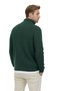 Men's Green Half-Zip Oversize Cut Knitwear Sweater – Soft Textured Knit Sweater 2608511 - 2