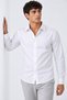 Men's Classic Collar Long Sleeve Buttoned White Shirt - 6