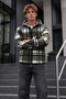 Men's Zippered Lumberjack Casual Khaki Shirt - 6