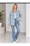 Layal Beauty Women's Jeans Stone Design Denim Jacket New Season