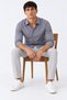 Men's Classic Collar Long Sleeve Buttoned Anthracite Shirt - 6