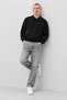Men's Polo Collar Buttoned Long Sleeve Black Sweater - 6