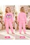 Girl's Cute Teddy Bear Printed 2-Piece Pajama Set - 4