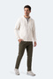 Kurtis I Men's Hooded White Sweatshirt - 8