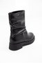 Women's patent leather crinkled black boots pers - 8