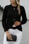 Women's Long Sleeve Crew Neck Knitwear Blouse