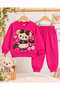 Girl's Cute Teddy Bear Printed 2-Piece Pajama Set - 3