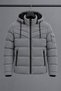 Men's Sport Cut Hooded Puffer Grey Coat - 6