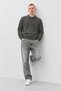 Men's Polo Collar Buttoned Long Sleeve Smoked Sweater - 6
