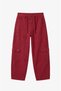 Red Canvas Trousers with Side Pockets - 5