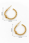 Steel Gold Hoop Earrings Design Women's Earrings Non Tarnish Antiallergic Women's Jewelry - 3
