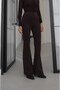 Bitter Brown Trousers with Zipper Detail - 2