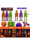Halloween Colorful Skeleton Hanging Decorations, 3 Pcs, 30CM - 2