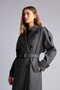 Standard Fit V-Neck Belted Double-Breasted Cashmere Coat H8593Ax26Wn - 2