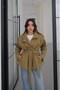 Oil Green Belted Zippered Trench Coat
