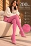 Women's 200 Den Micro Thermal Pantyhose with Zigzag Pattern, Cotton Wool, Textured, Winter Thick, Warm