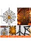Halloween Gold Spider Web Hanging Decoration, 40CM - 2