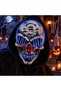 Distressed Skull Halloween Mask with Blue LED Light, 25CM - 2