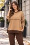 Casual Fit, Comfortable Style - Women's Long Sleeve V-Neck Viscose Two-Thread Blouse and Wide-Leg Pants Two-Piece Set - 6