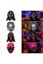 Distressed Halloween Horror Mask with Black Mesh Hood - 2