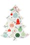 Festive Pattern Tree Plates