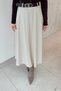 Belted Bell Skirt Beige - 4