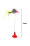2 &amp; Fun Plush Cat Toy with Suction Cup, Mouse, Feather, Moving Bell and Stretching (5047) - 5