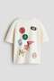 Oversized printed cotton T-shirt - 5