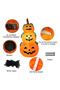 Halloween Inflatable Pumpkin Decoration for Indoor and Outdoor, Light Up Yard Pumpkin Decor with Built in Fan and Anchor Ropes (Height 1.2M) - 5