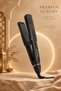 Black Ceramic Wide Plate Hair Flat Iron, Luxury Hair Straightener, Fast Heat for Thick Long Curly Hair - 2