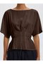 Bluse Viskosemix Plissee - 5