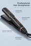 Black Ceramic Wide Plate Hair Flat Iron, Luxury Hair Straightener, Fast Heat for Thick Long Curly Hair - 6