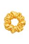 Yellow Satin Elastic Hair Tie (1 Piece) - 2