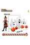 7Ft Long Halloween Inflatables Ghost with Pumpkins Decorations, LED Lights Blow up for Halloween Decorations Outdoor - 2