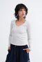 V-Neck Basic Blouse B0425 - 5