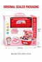 32 Piece Mini Dessert Bakery Playset for Kids, Pretend Cupcake, Donut and Ice Cream Toy Set with Display Stand and Carry Case, Ages 3+ - 5