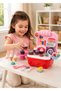 32 Piece Mini Dessert Bakery Playset for Kids, Pretend Cupcake, Donut and Ice Cream Toy Set with Display Stand and Carry Case, Ages 3+ - 2